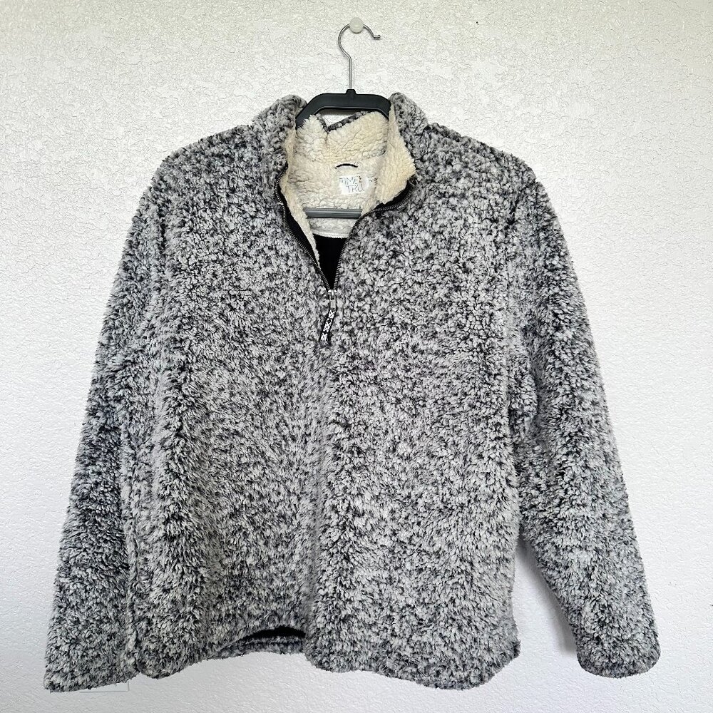 Time and Tru Thick Sherpa Quarter Zip